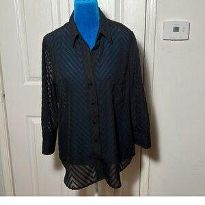 L’AGENCE Black Blouse Large